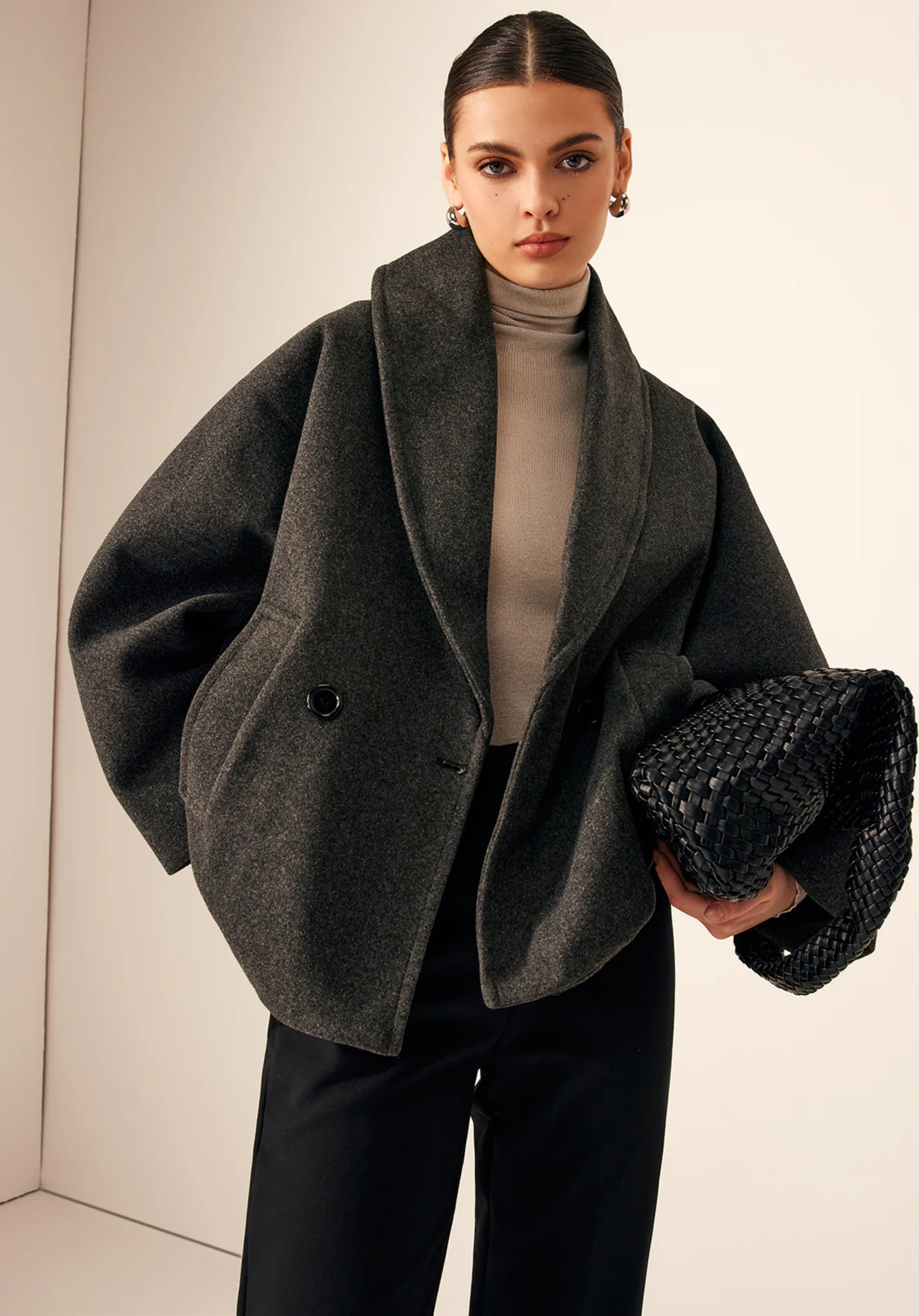 Tweed Loose Coat