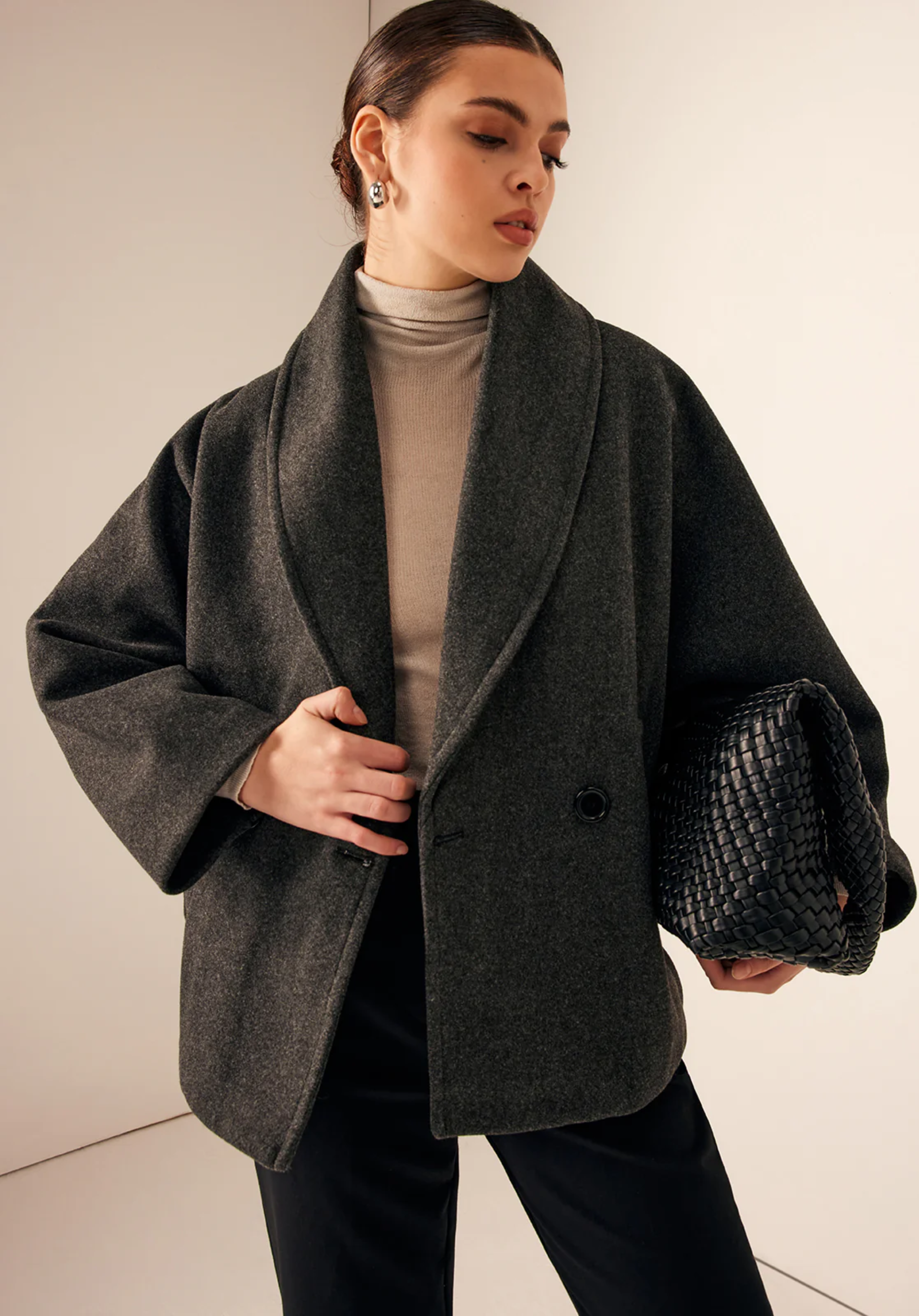 Tweed Loose Coat