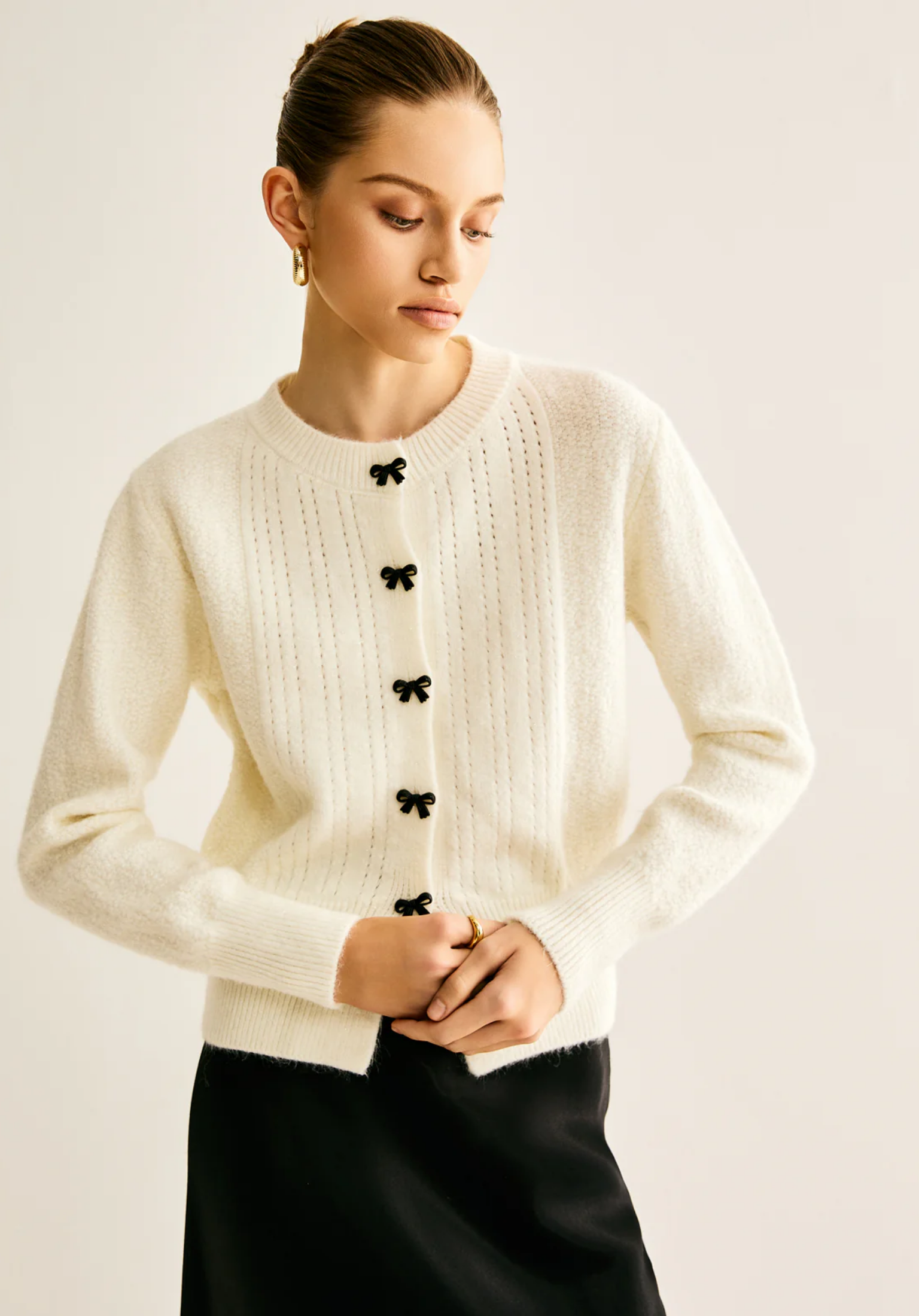 Bow Button Cardigan®