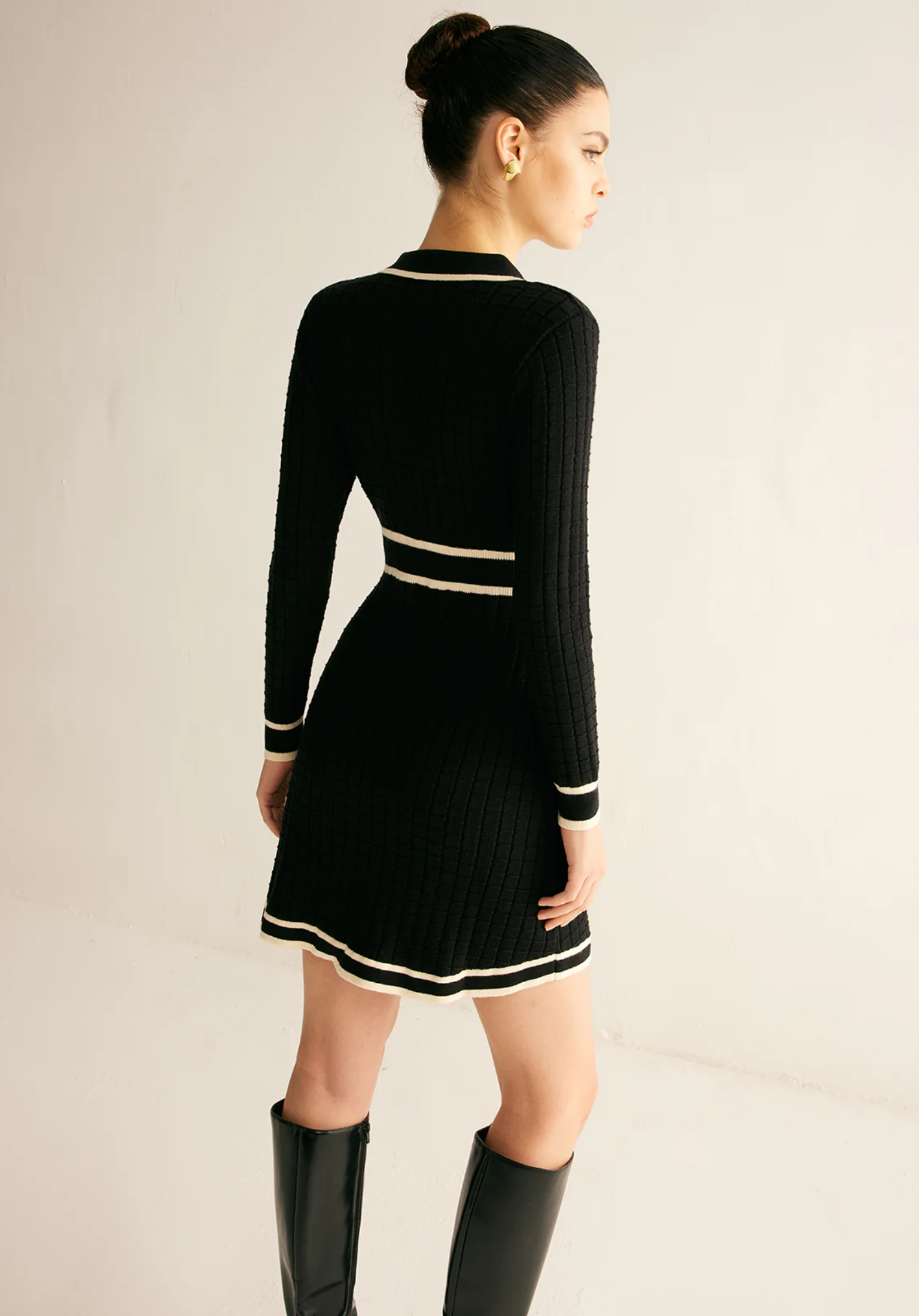 Contrast Sweater Dress®